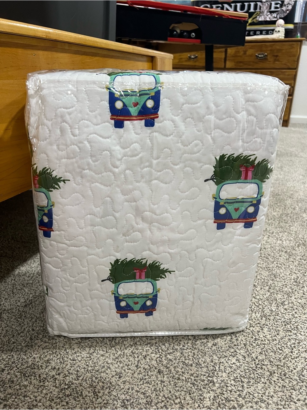 Holiday Car King Quilt